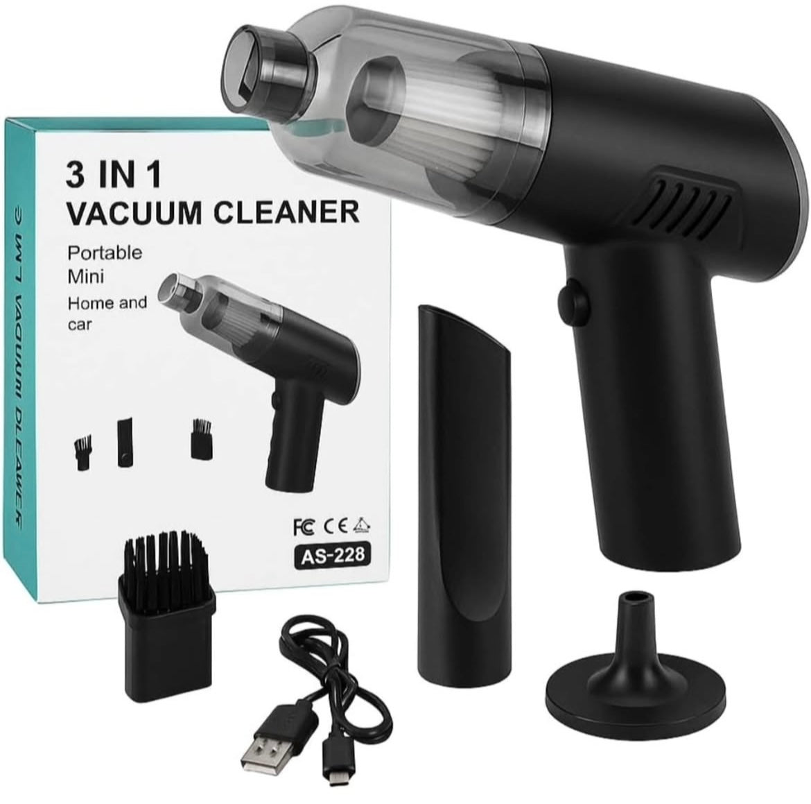 AeroVac™ Portable Air Duster & Wireless Vacuum Cleaner